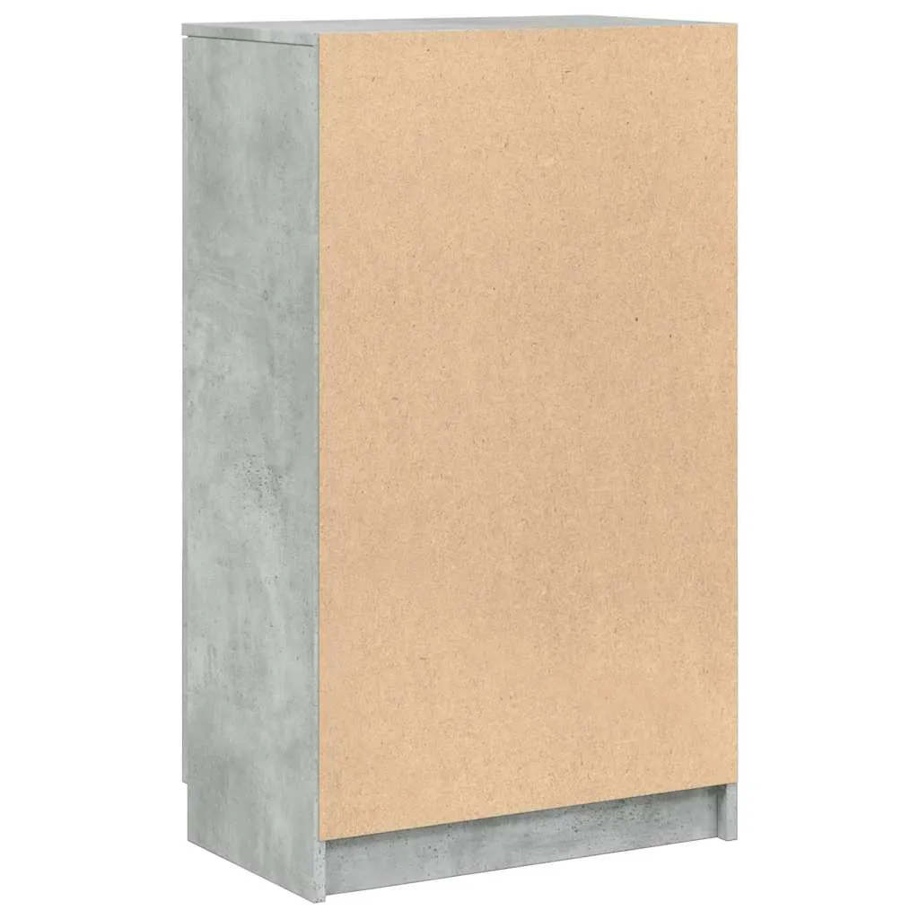 Schuhschrank Betongrau 59 x 35 x 100,5 cm – Robuster Stauraum
