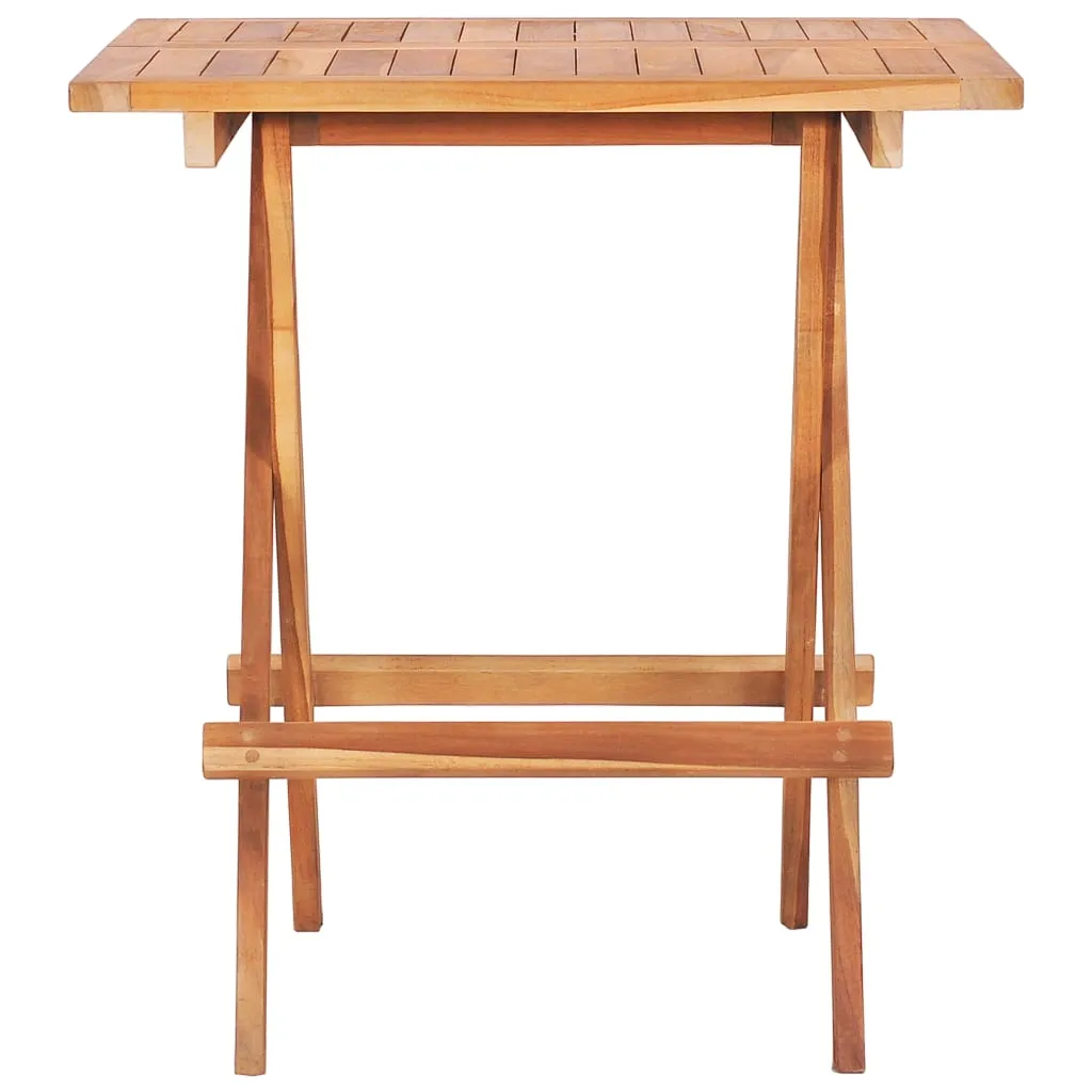 Klappbarer Bistrotisch aus Naturholz 60x60x65 cm, natur