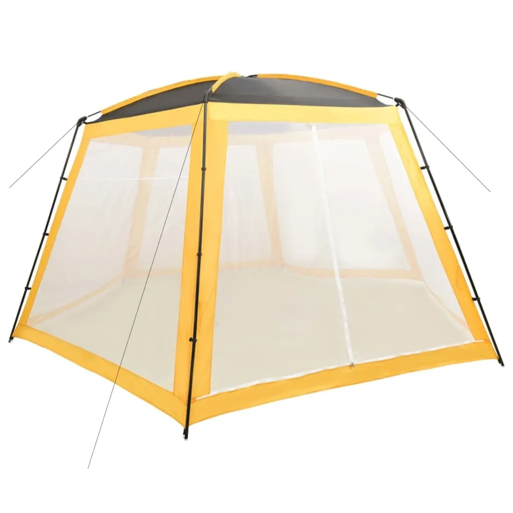 Pool-Pavillon Gelb 590x520x250 cm mit UV-beständigem Polyester