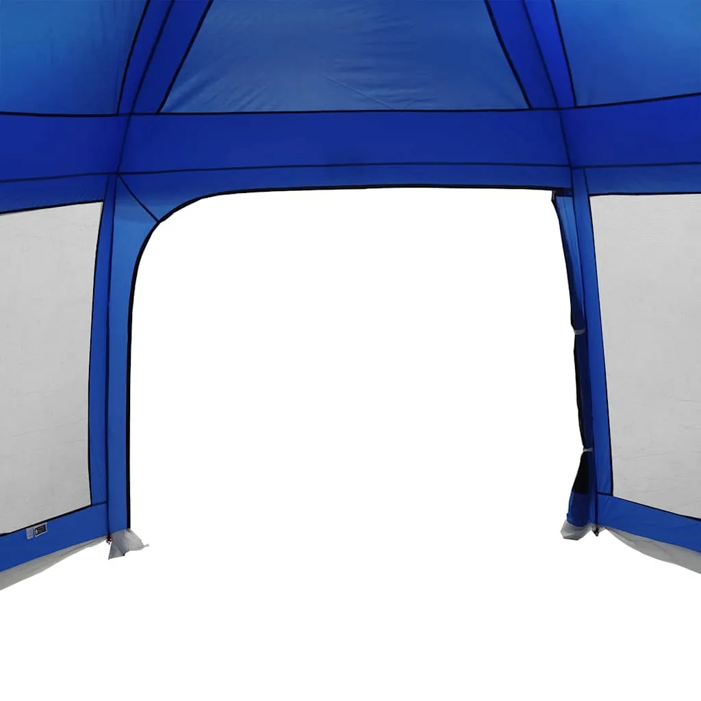 Poolzelt Azurblau 512x458x255 cm mit abnehmbarem Überzelt