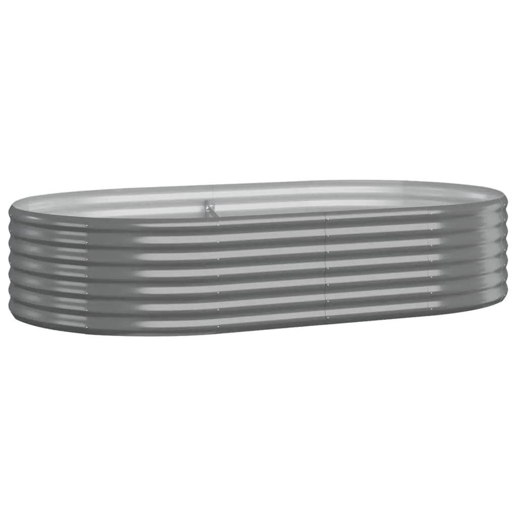 Hochbeet Verzinkter Stahl 175x100x36 cm Grau