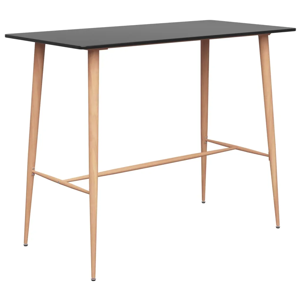 Stylischer Stehtisch 120 x 60 x 105 cm in Schwarz