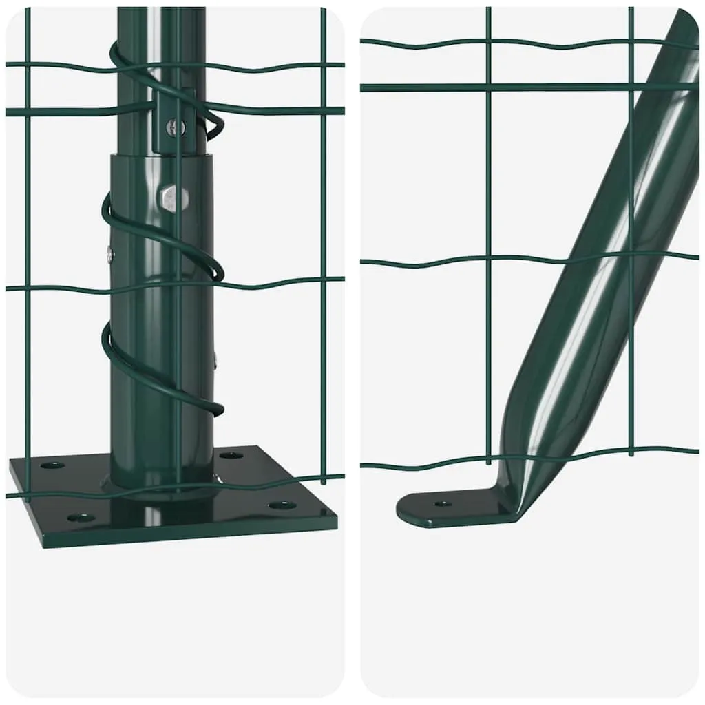 Outdoor-Zaunpaneel Set 5000 x 3,2 x 60 cm in Grün