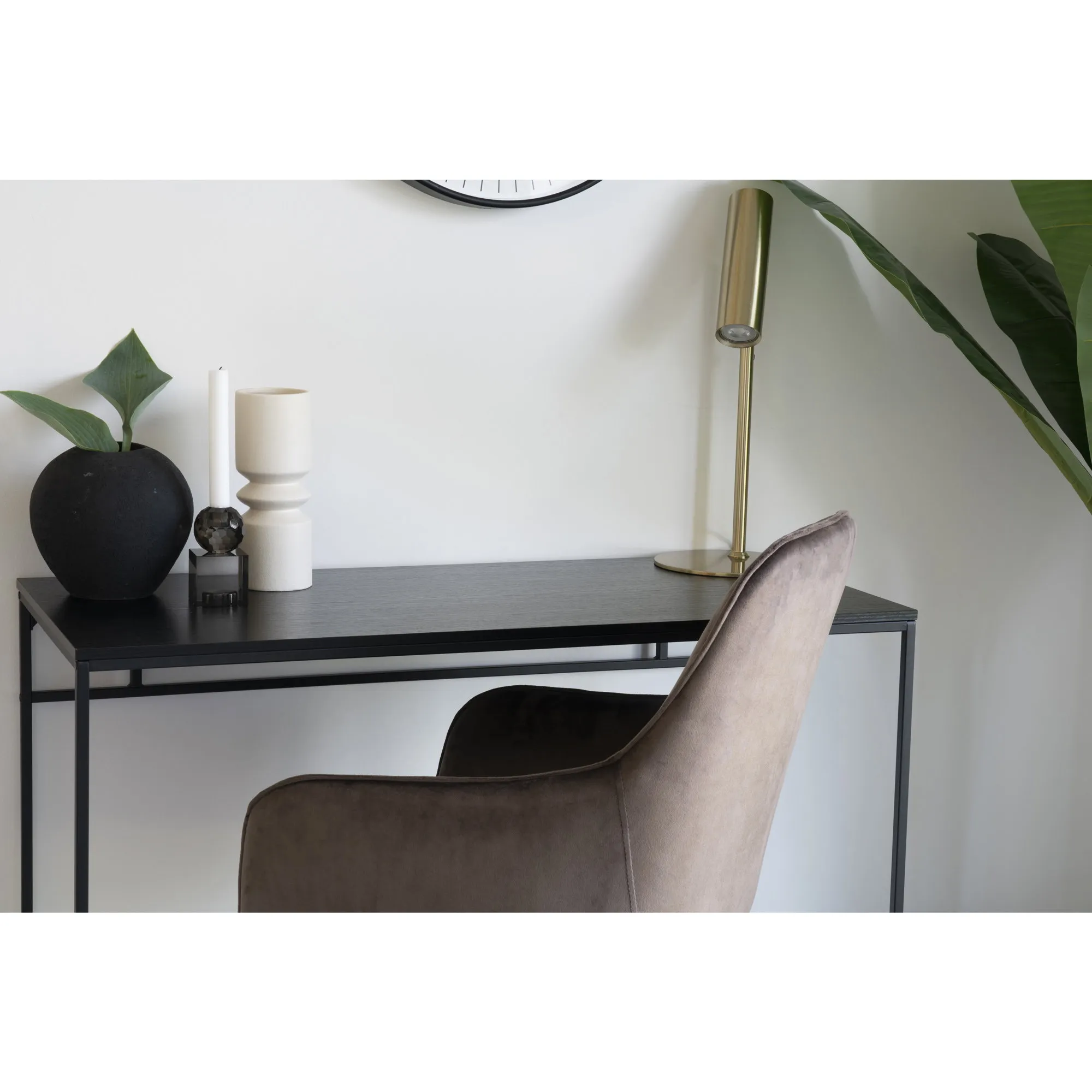 tinkaro Vita Schreibtisch 100 x 45 x 75 cm Schwarz