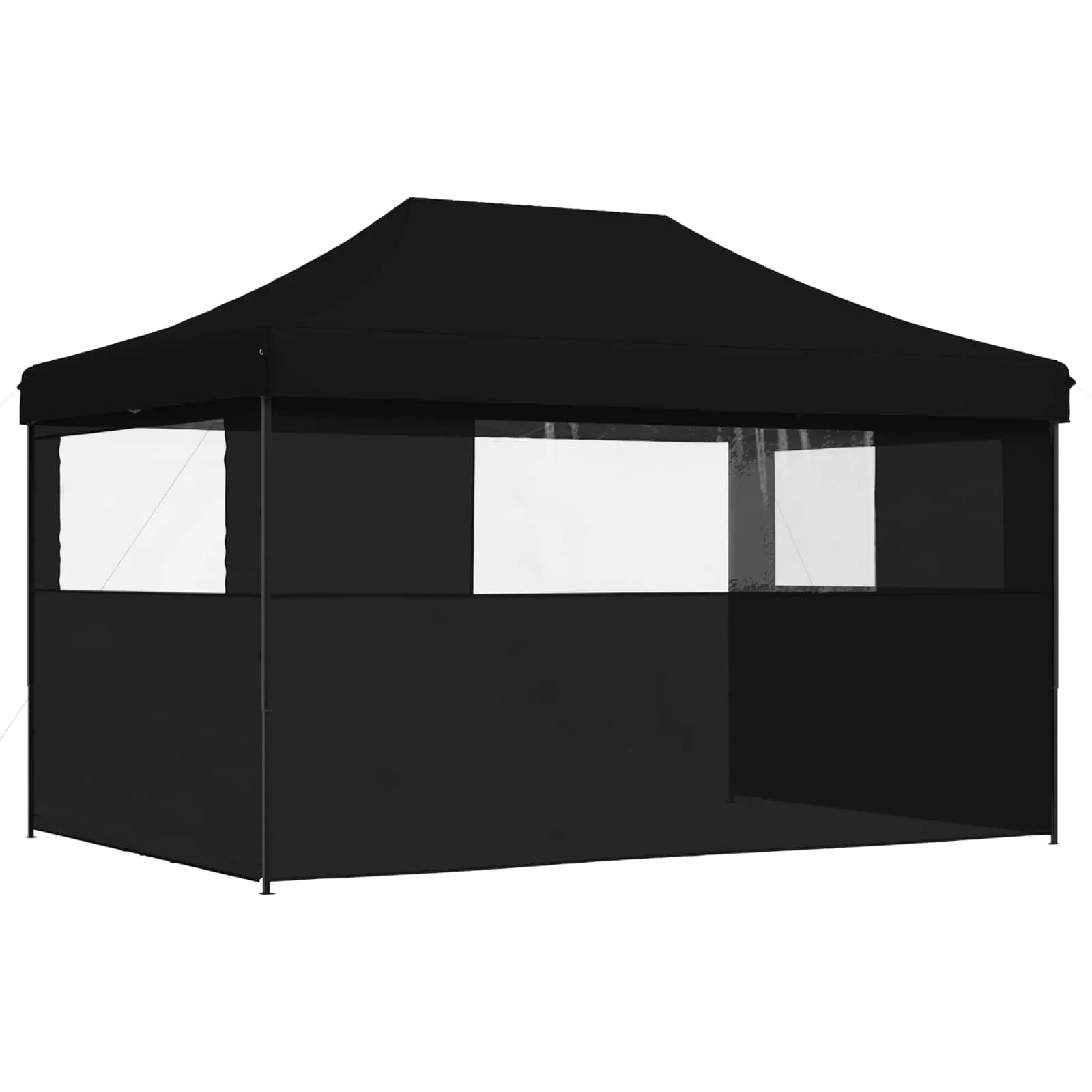 Faltbares Pop-up-Partyzelt 440x292x315 cm in Schwarz