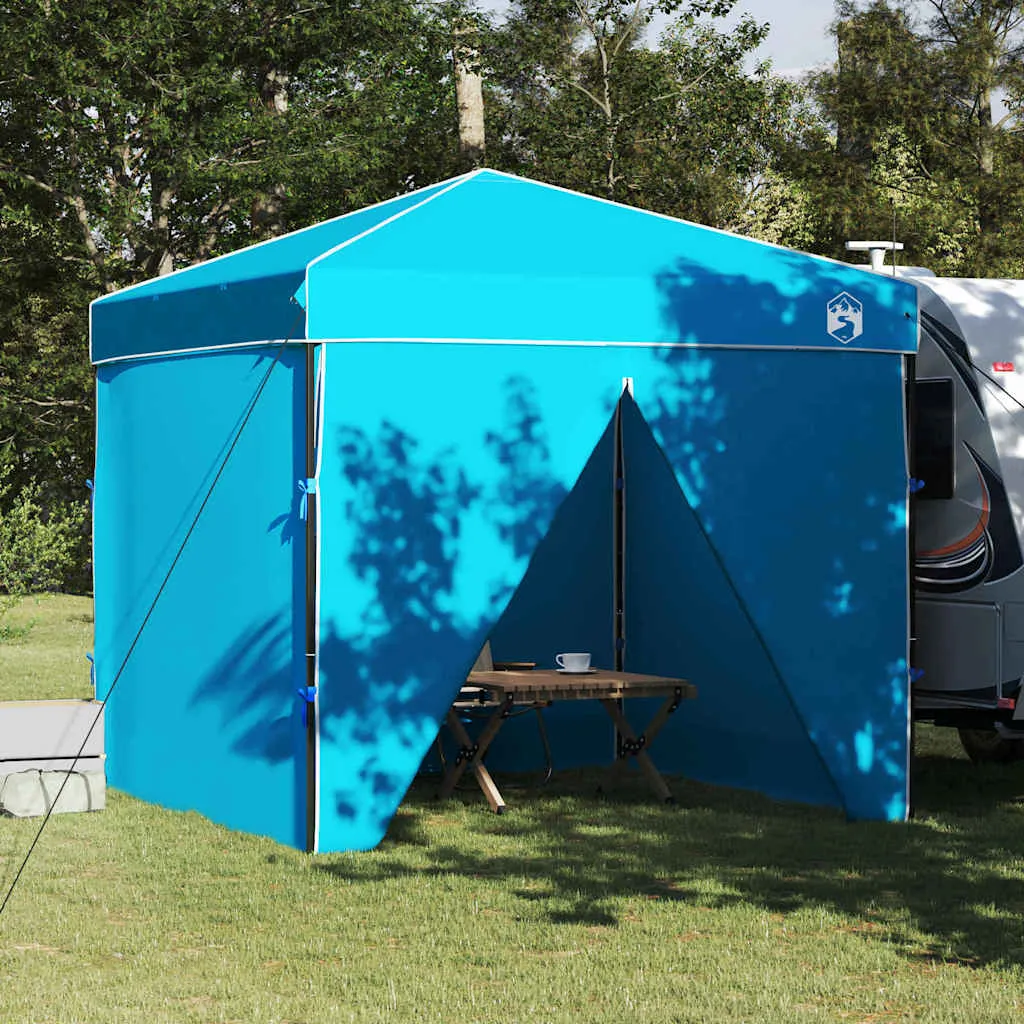 Pop-up Pavillon Zelt 243x243x251 cm Blau