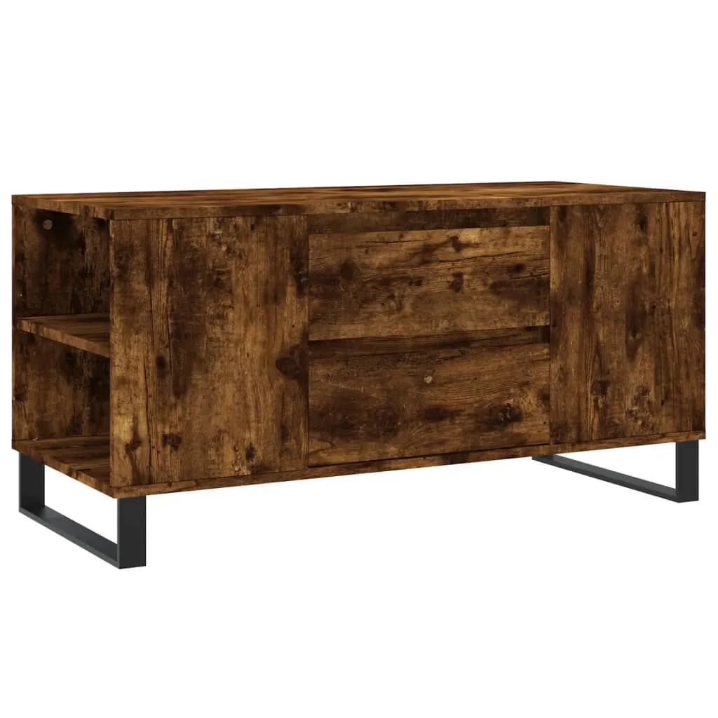 Moderner Couchtisch 102 x 44,5 x 50 cm in Räuchereiche