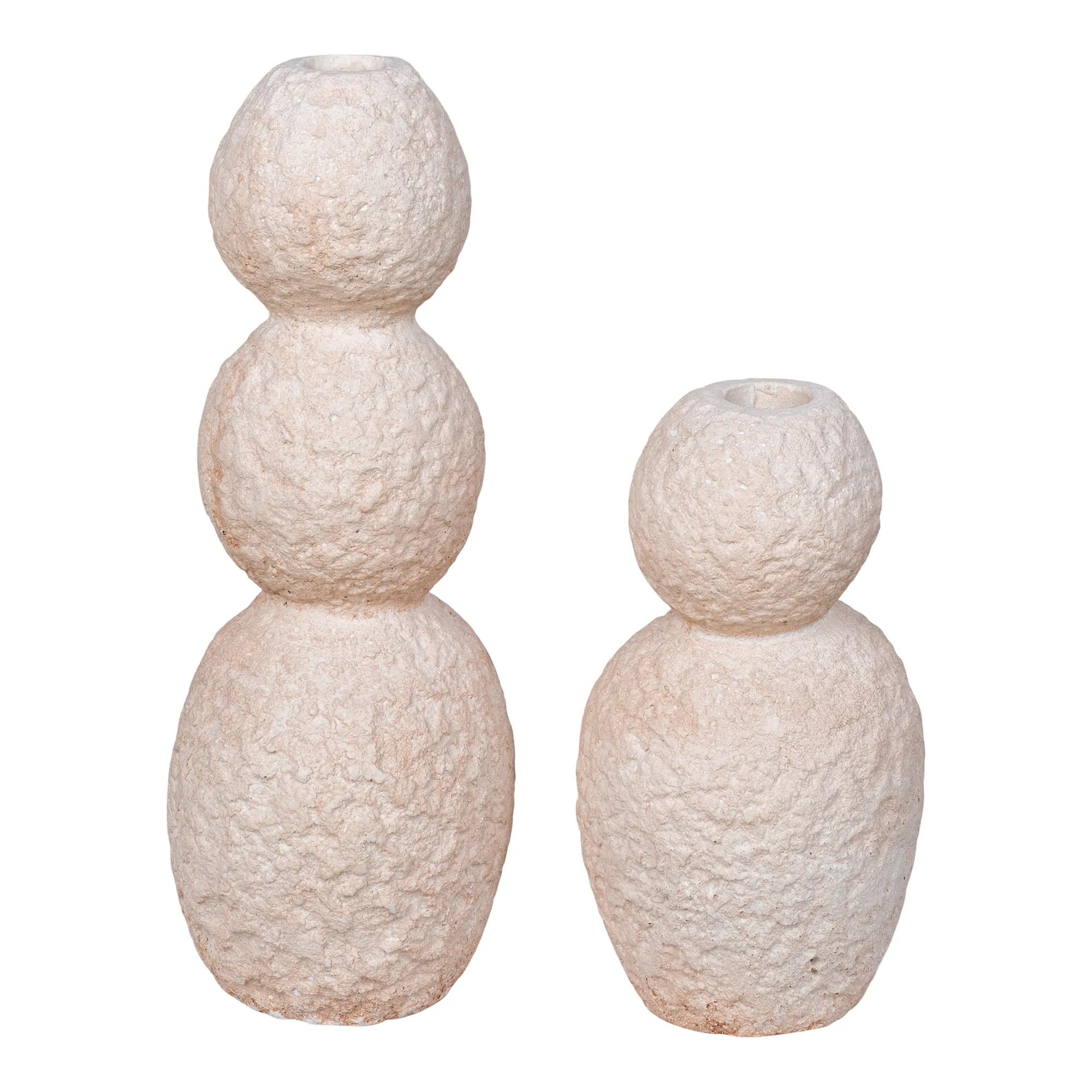 tinkaro Kerzenhalter Zement Beige