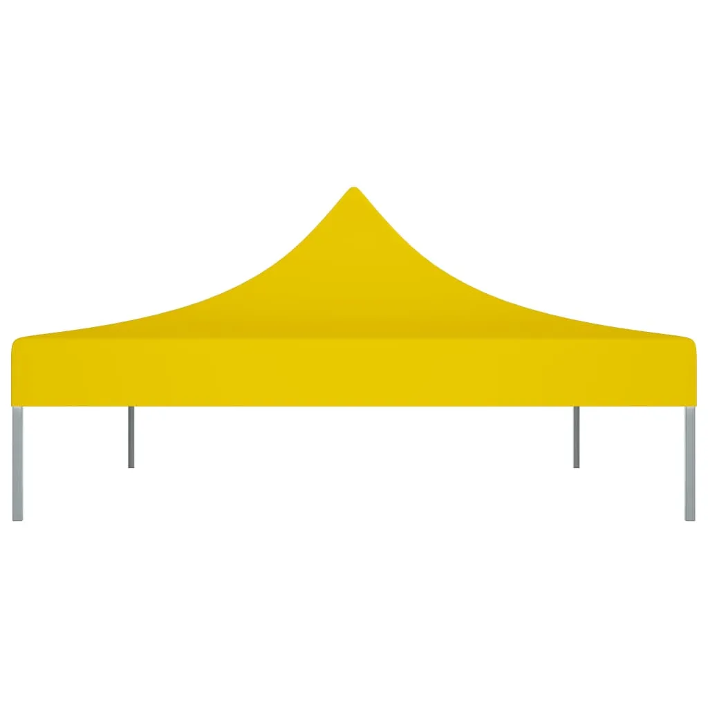 Partyzelt-Dach 4,3x2,9x1 m Gelb aus 600D Oxford-Gewebe mit PVC-Beschichtung