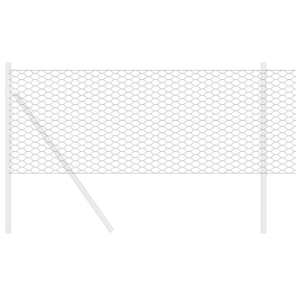 Hexagonzaun PVC Grau 100 x 0,4 m – moderner Garten- und Terrassenzaun