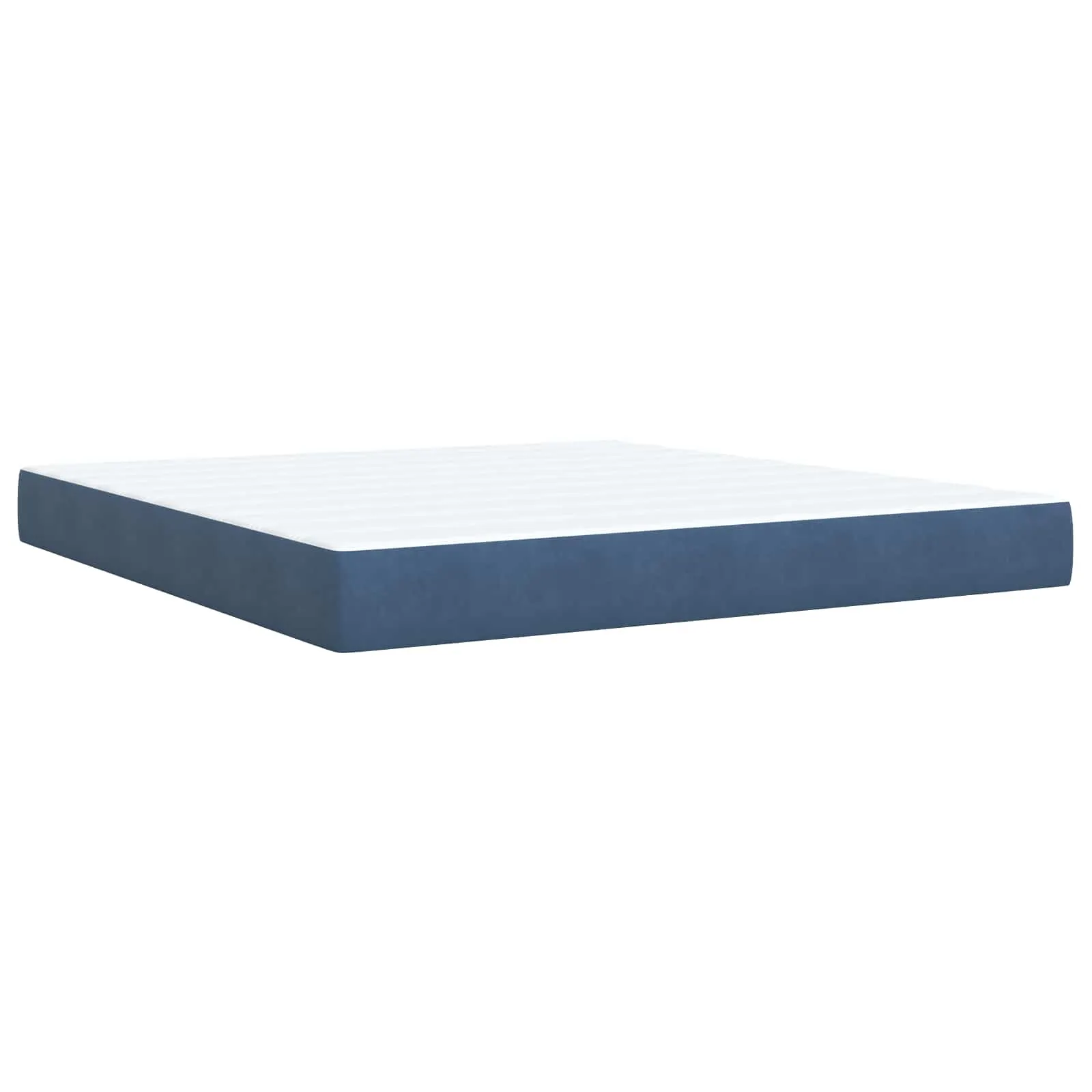 Ottoman-Bett mit Matratze 203x180x88 cm Dunkelblau