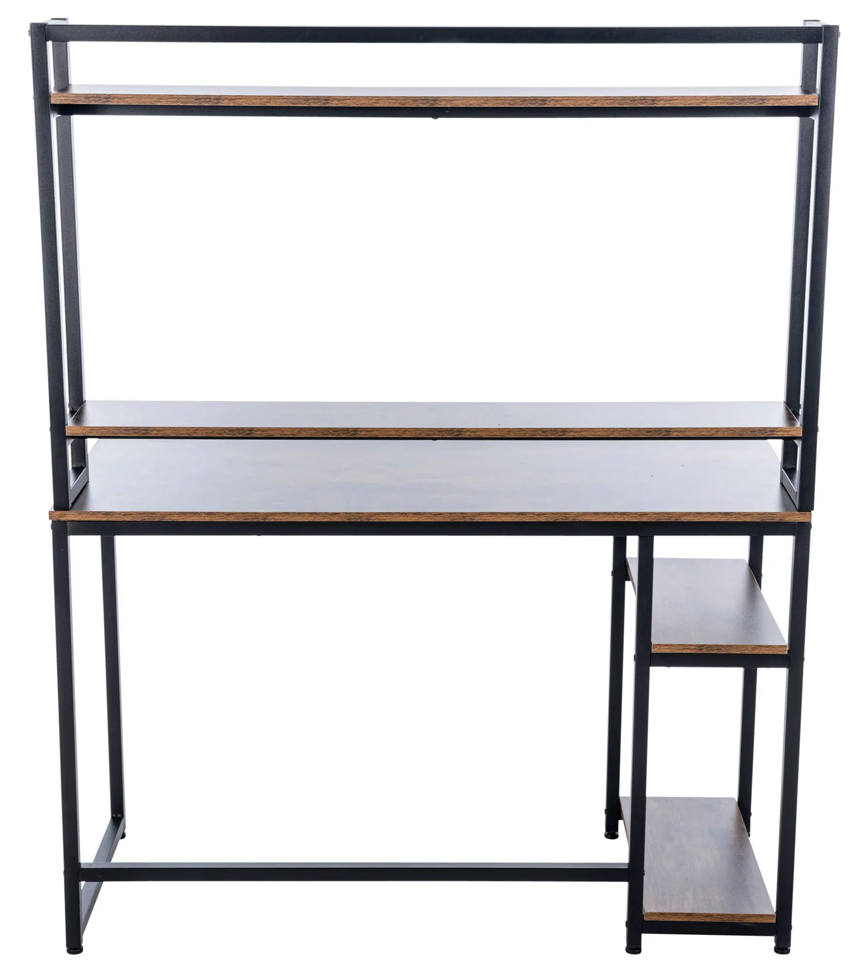 Schreibtisch Billings 120x50x150 cm schwarz/braun