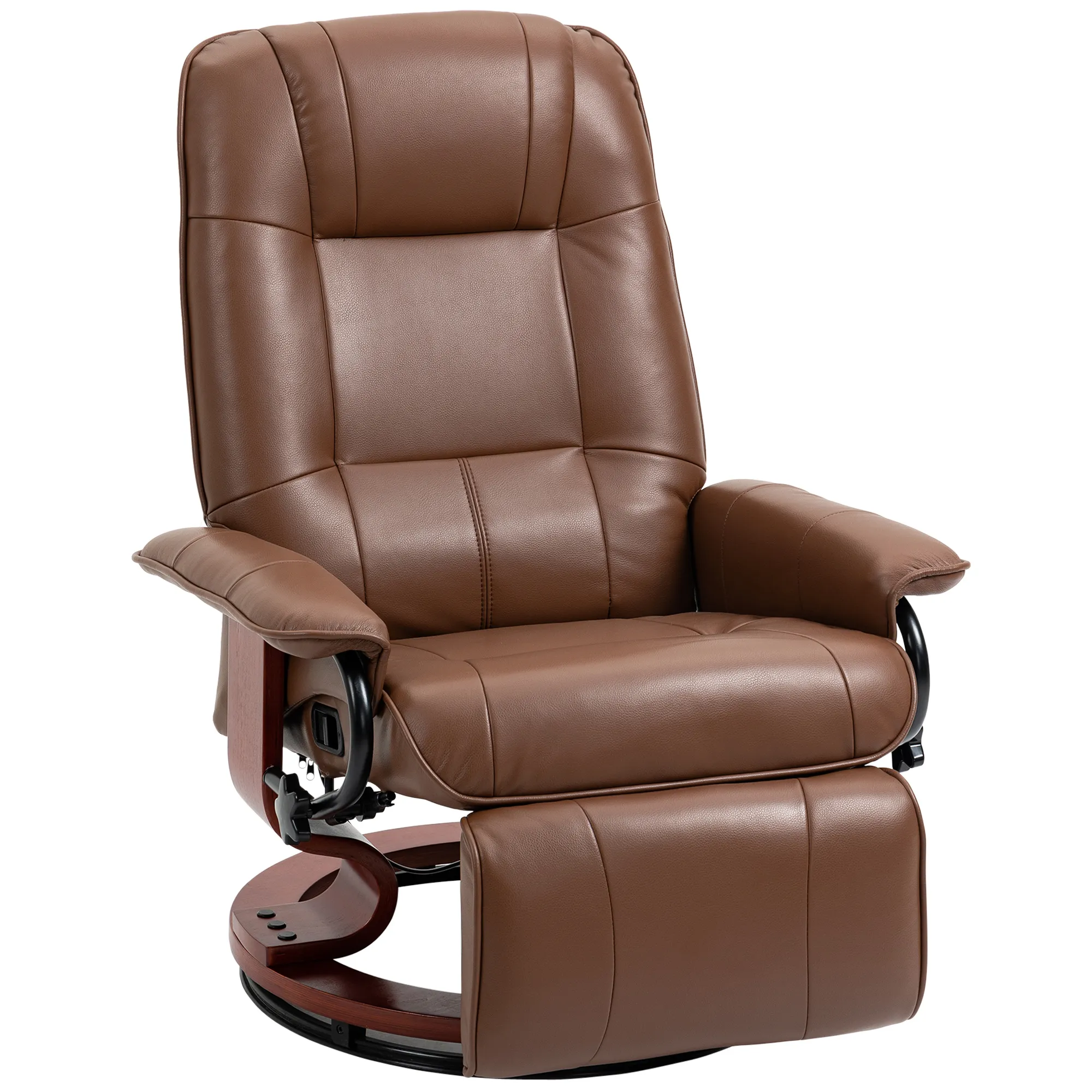 Relaxsessel Braun 78L x 87B x 100H cm mit 360° Drehfuß