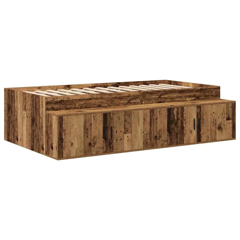 Bett mit Stauraum 234 x 103 x 53,5 cm Altholz