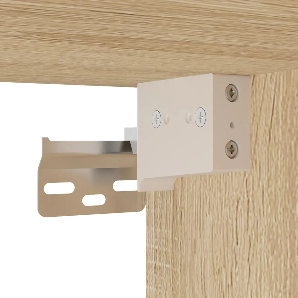 Highboard Sonoma-Eiche 69,5 x 34 x 180 cm aus Holzwerkstoff und Metall