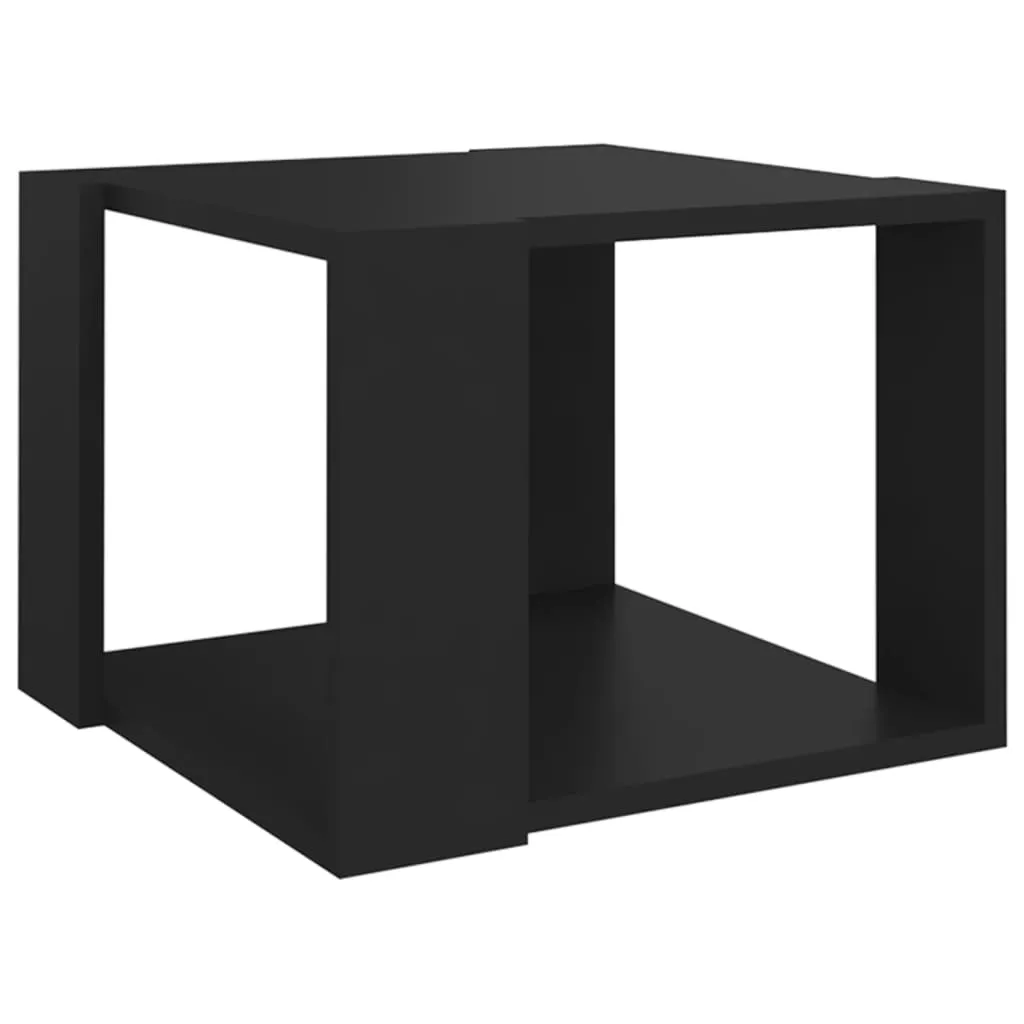 Couchtisch Schwarz 40x40x30 cm Holzwerkstoff Couchtisch Schwarz 40x40x30 cm Holzwerkstoff