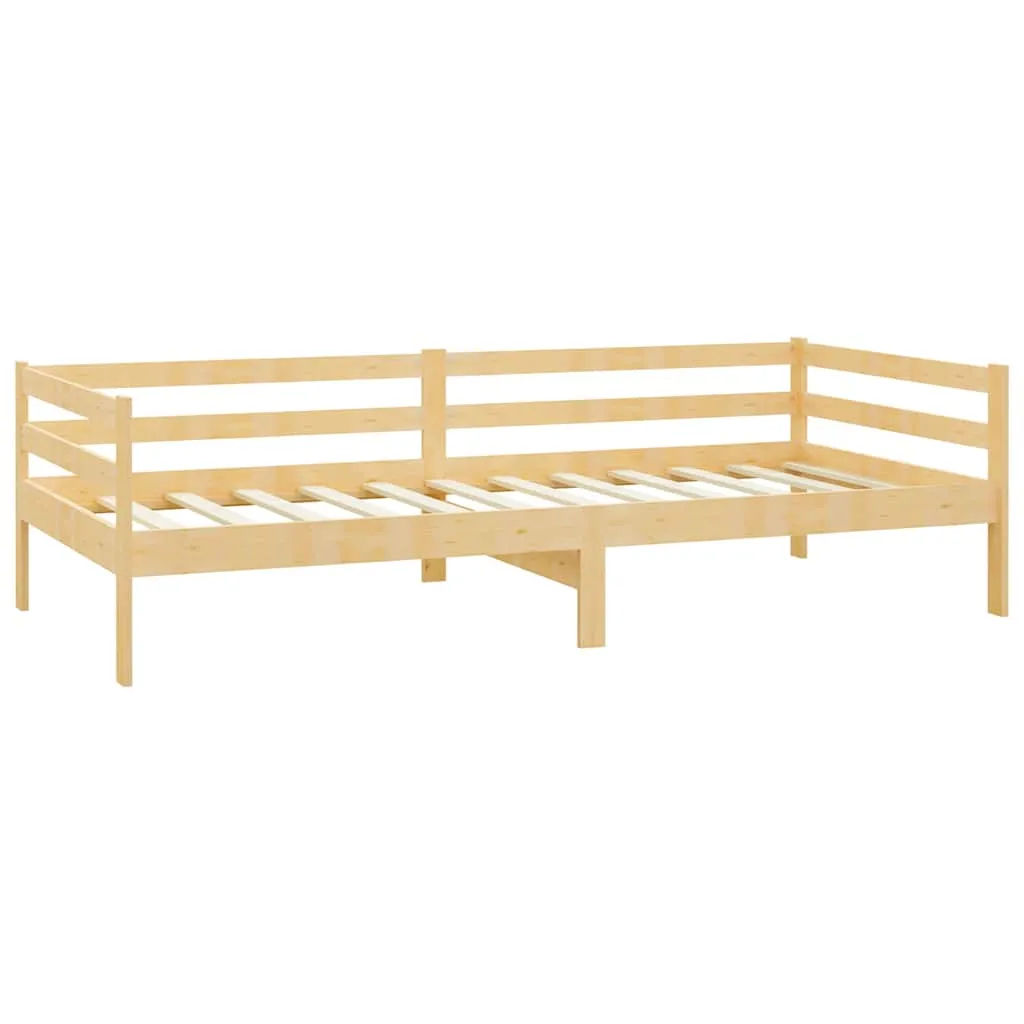 Multifunktionales Tagesbett aus massivem Kiefernholz 204x98x57 cm natur