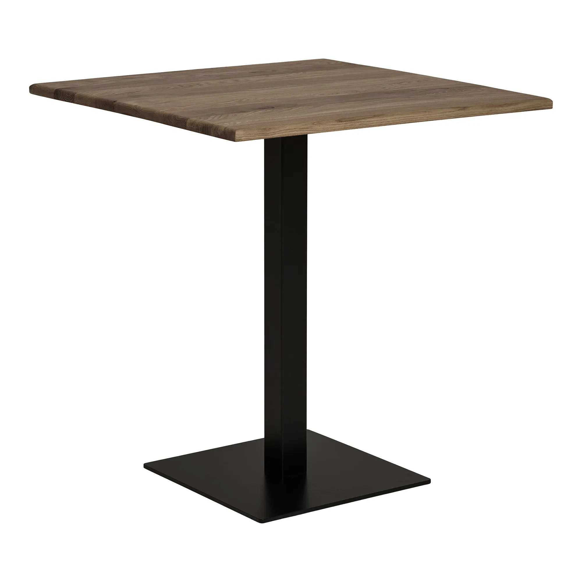 tinkaro Lignano Cafétisch 70 x 70 x 75 cm Geräucherte Eiche Schwarz