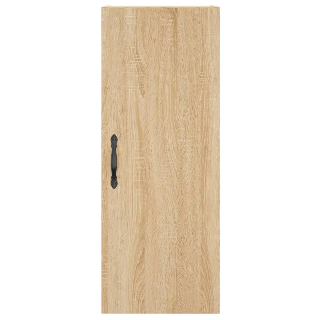 Highboard Sonoma-Eiche 34,5 x 34 x 180 cm aus Holzwerkstoff und Metall