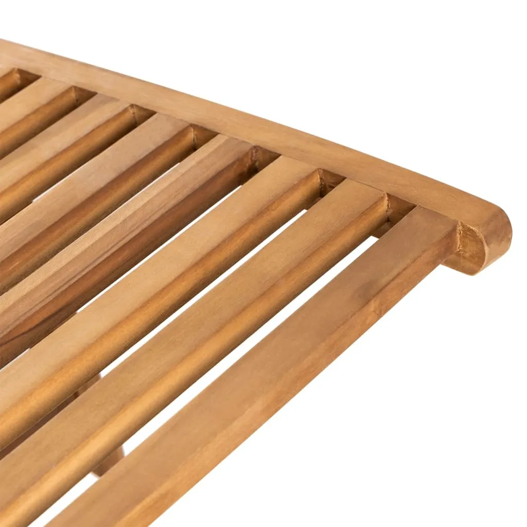 Komfortable Sonnenliege aus Naturholz 55x161x69 cm in Naturfarbe