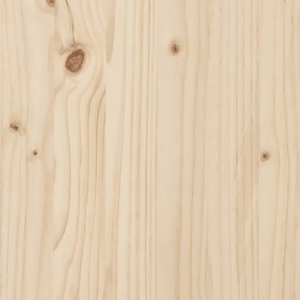 Etagenbett aus massivholz 207x145,5x145 cm naturfarben