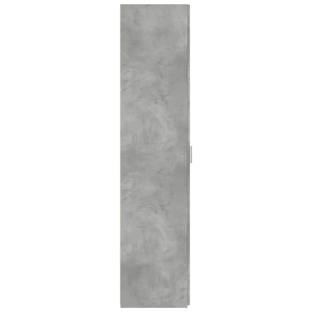 Highboard Betongrau 40 x 42,5 x 185 cm aus Holzwerkstoff