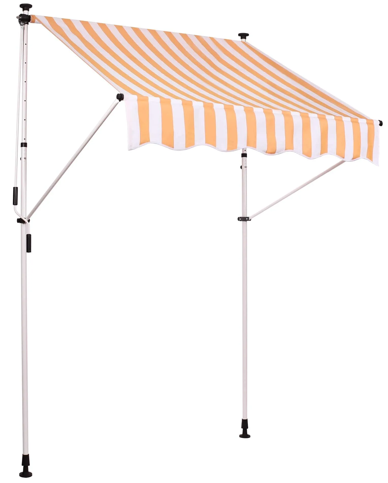 Klemmmarkise Westerly 350 x 120 cm weiß/gelb
