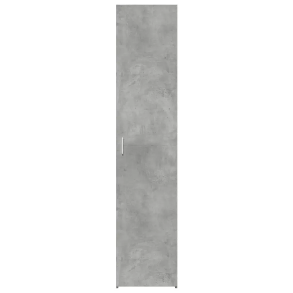 Highboard Betongrau 40 x 42,5 x 185 cm aus Holzwerkstoff