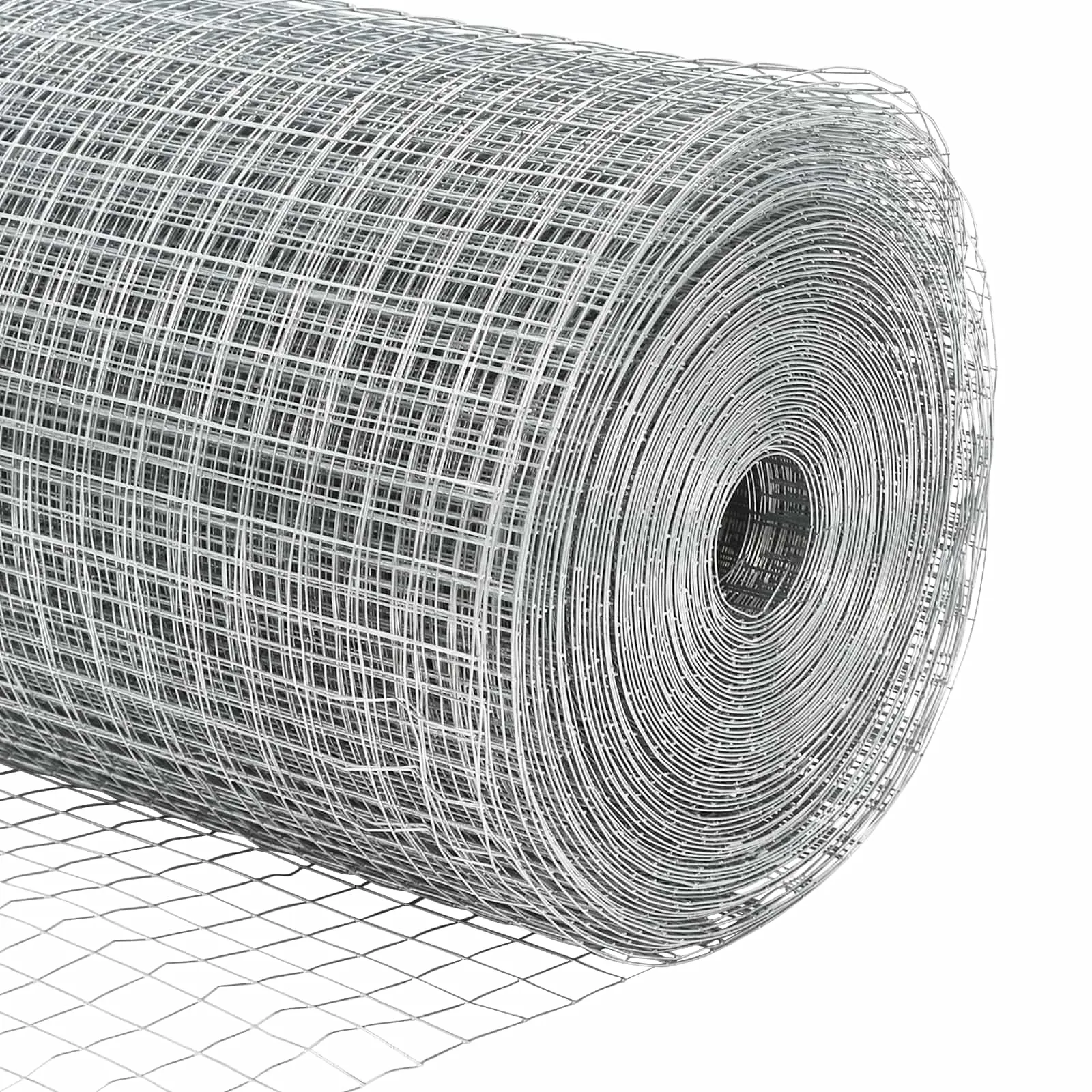 Geschweißter Drahtzaun Silber 2500 x 80 cm für den Außenbereich