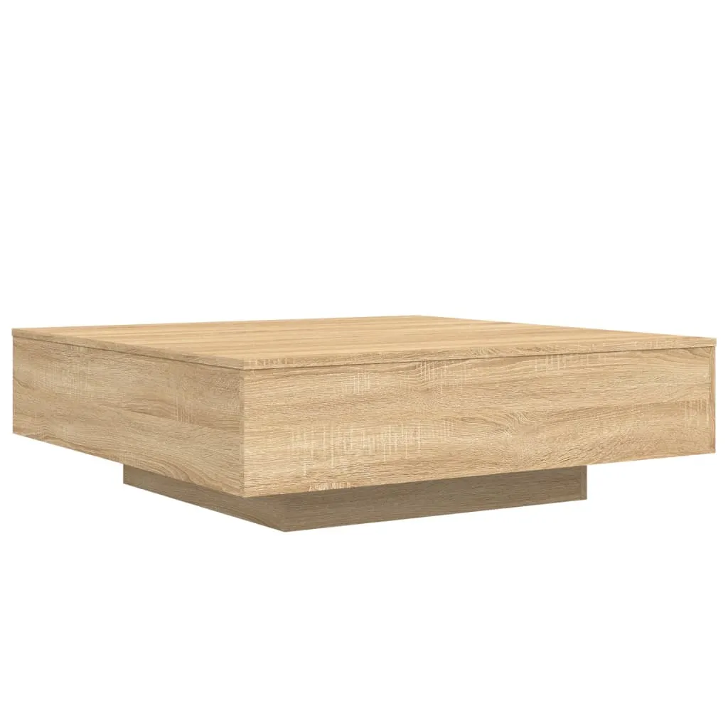 Moderner Couchtisch 100x100x31 cm in Sonoma-Eiche aus Holzwerkstoff