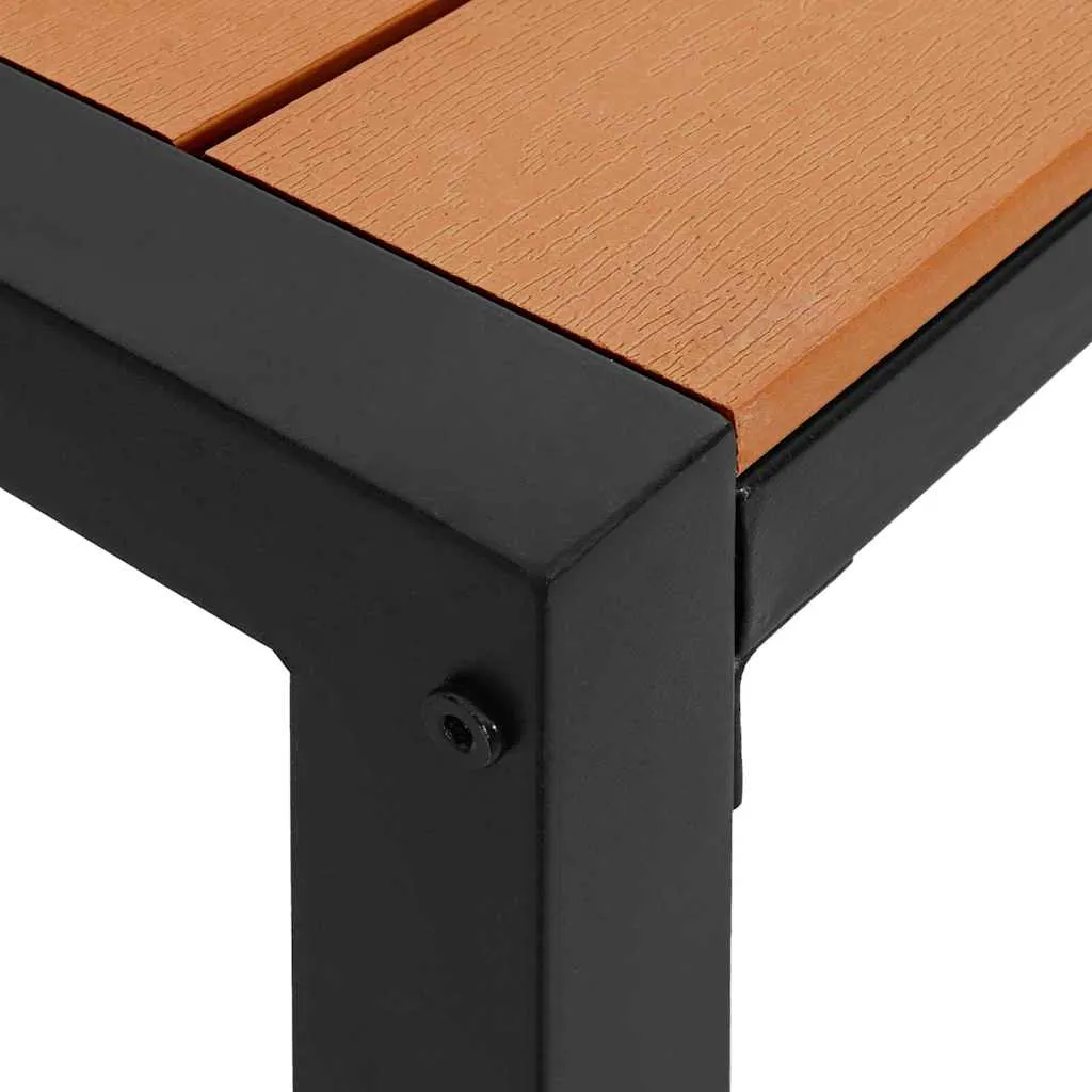 Moderne Gartenbank Braun 100 x 28 x 45 cm
