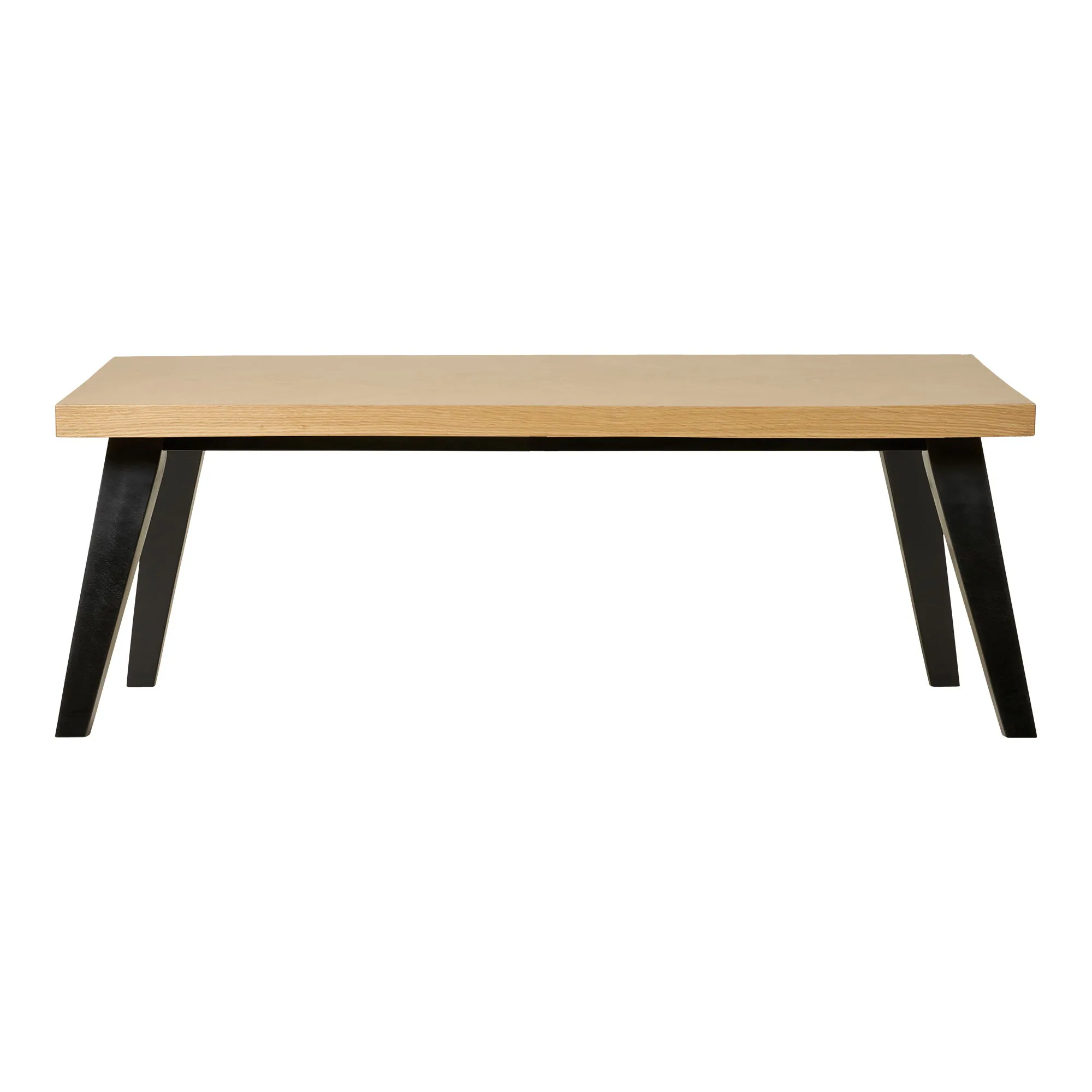 tinkaro Couchtisch Amora MDF, Gummibaum, Eiche Natur / Schwarz