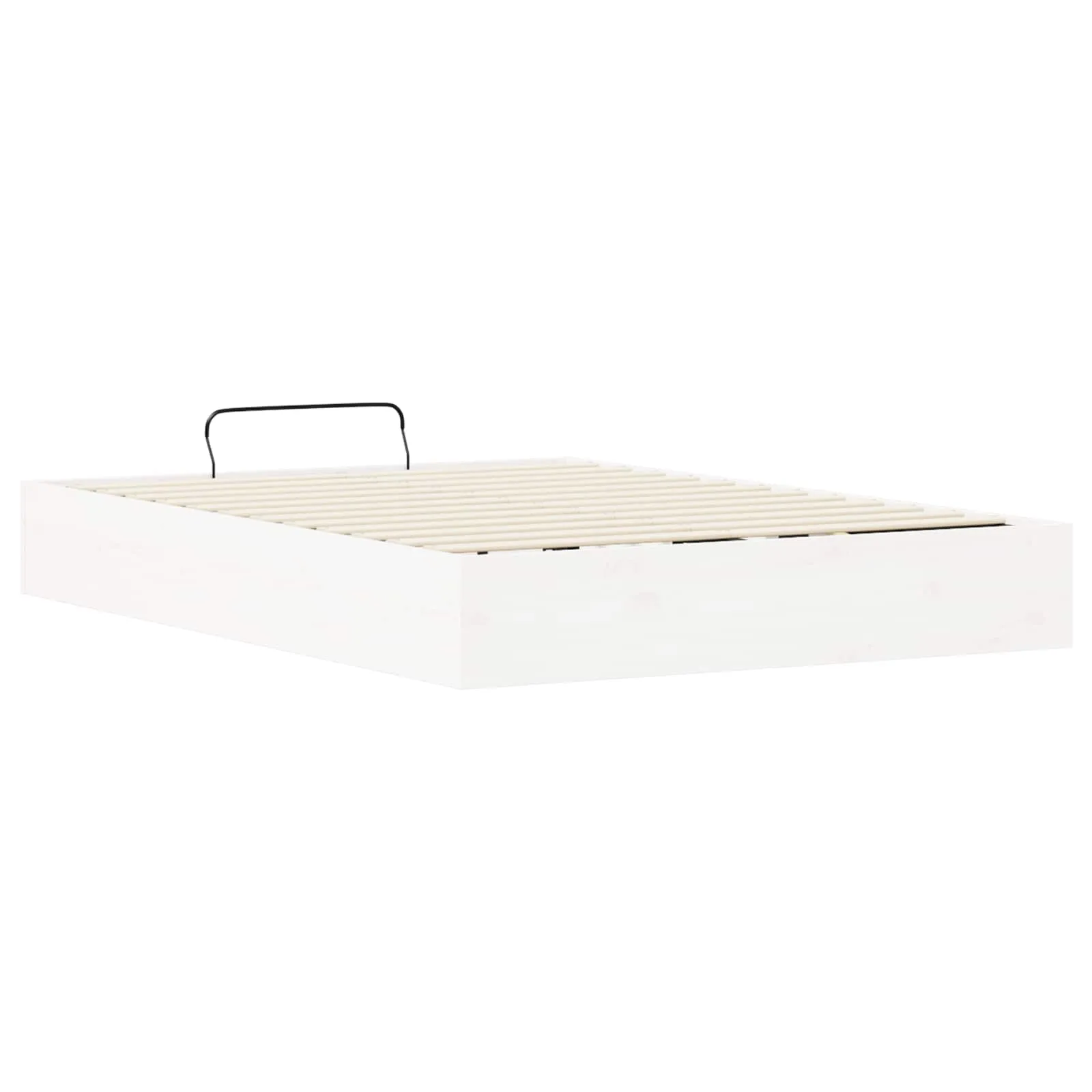 Ottoman Bettgestell mit Stauraum 120 x 200 cm Weiß