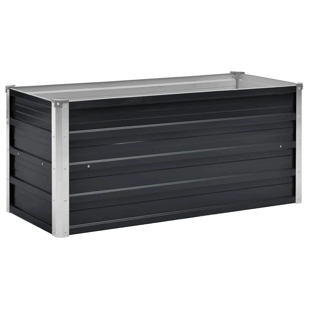 Anthrazitstahl Hochbeet 100 x 40 x 45 cm Kompakt und Robust