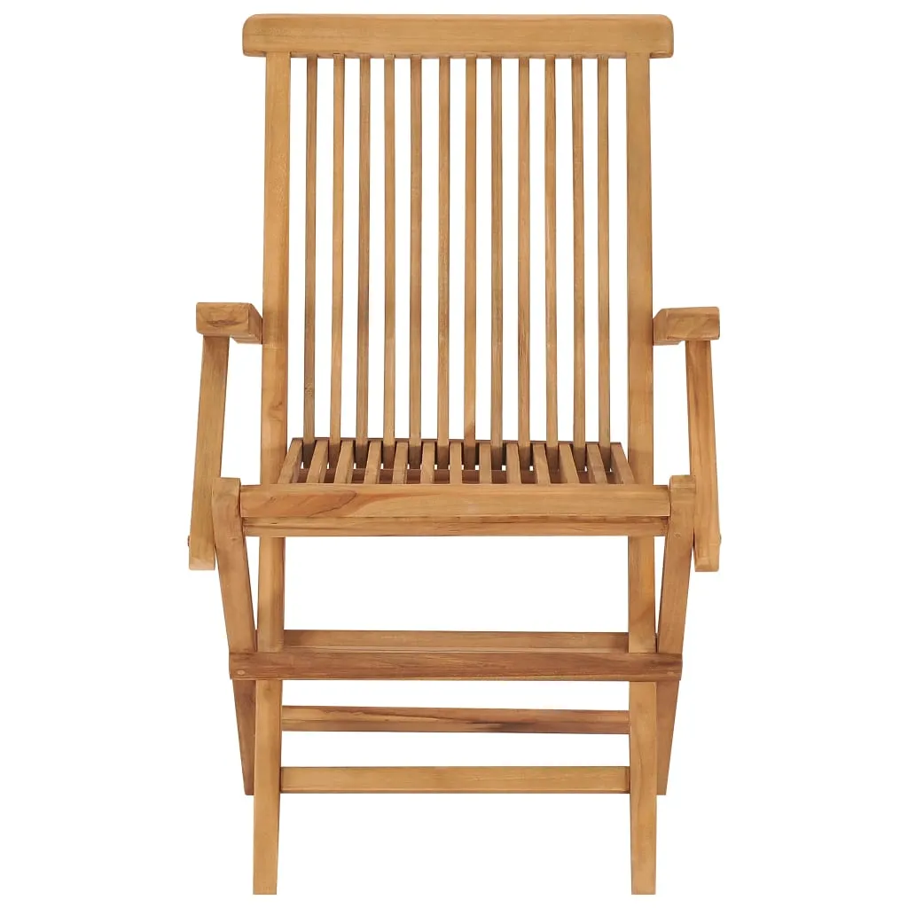 Klappstühle, 3-teilig, Massivholz Teakholz
