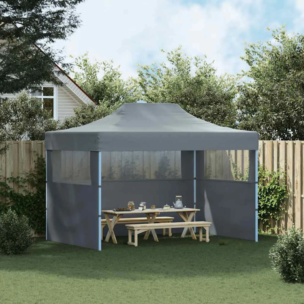 Faltbares Partyzelt Anthrazit 280x410x315 cm mit UV- und Wasserbeständigem Dach