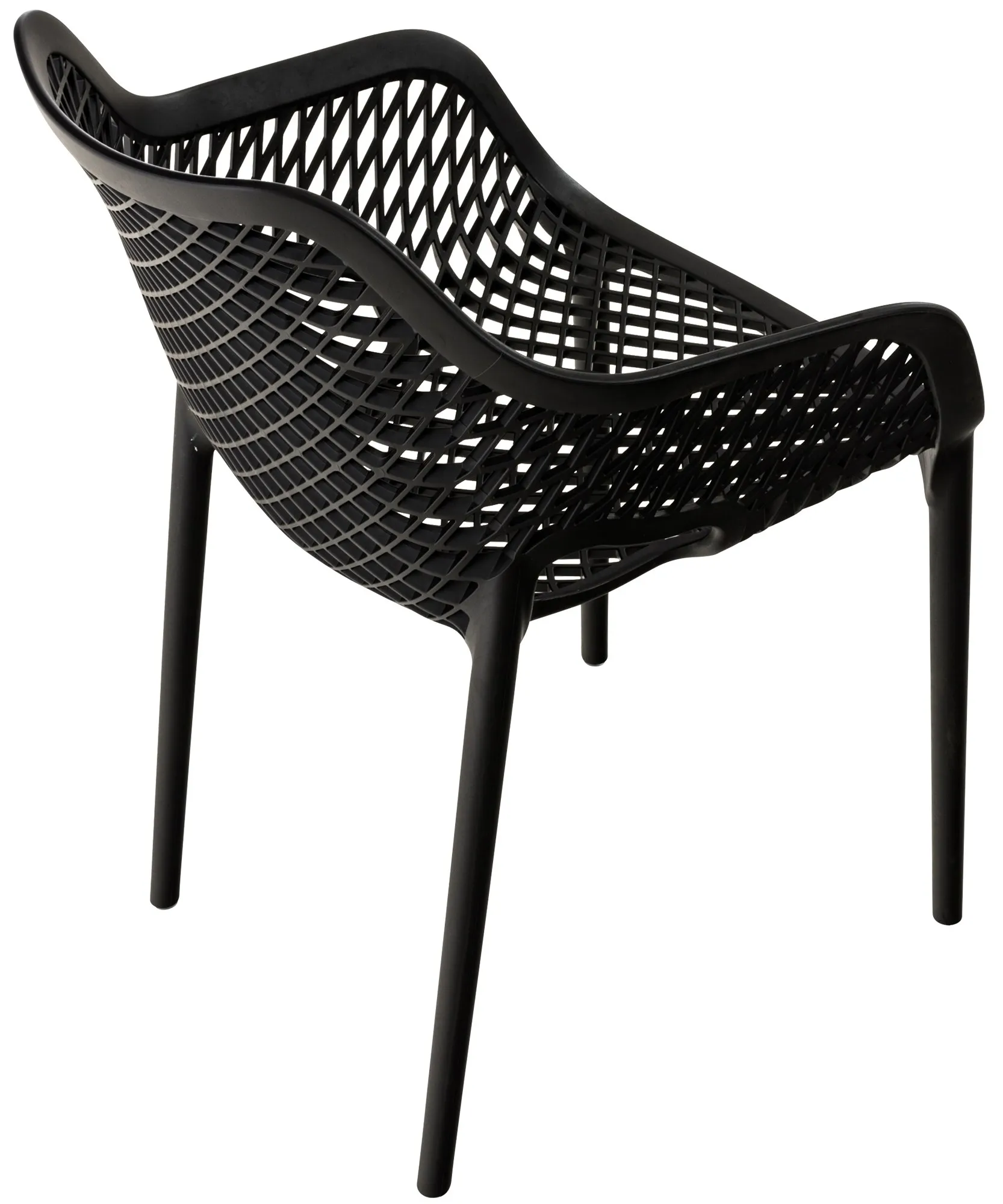 Gartenstuhl Air XL 81x57x60 cm schwarz