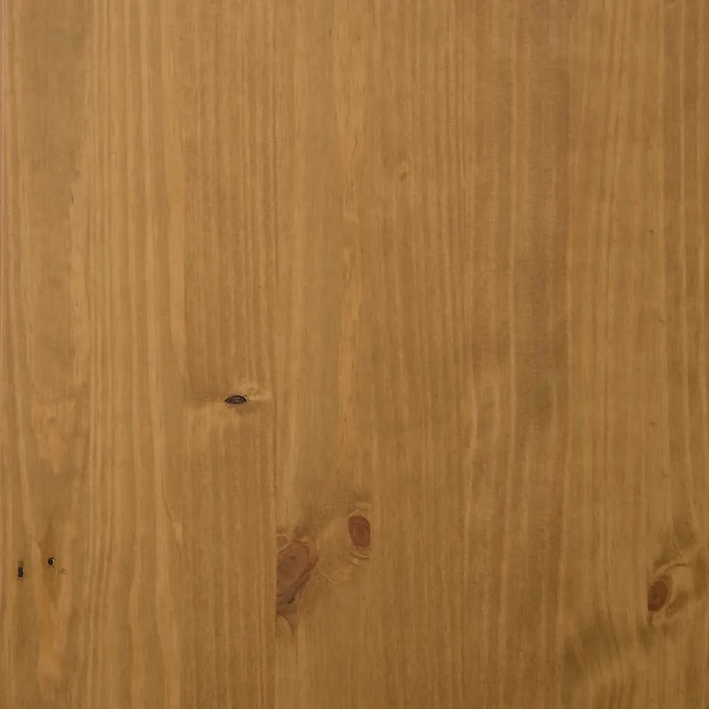 Bartisch aus massivem Kiefernholz in Eichen-Optik 92x45x110 cm