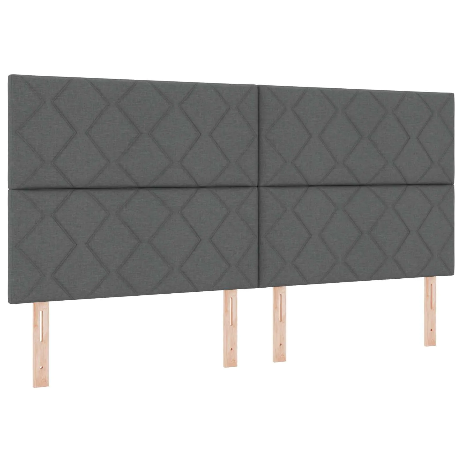 Ottoman Bett mit Matratze 200x200 cm Dunkelgrau