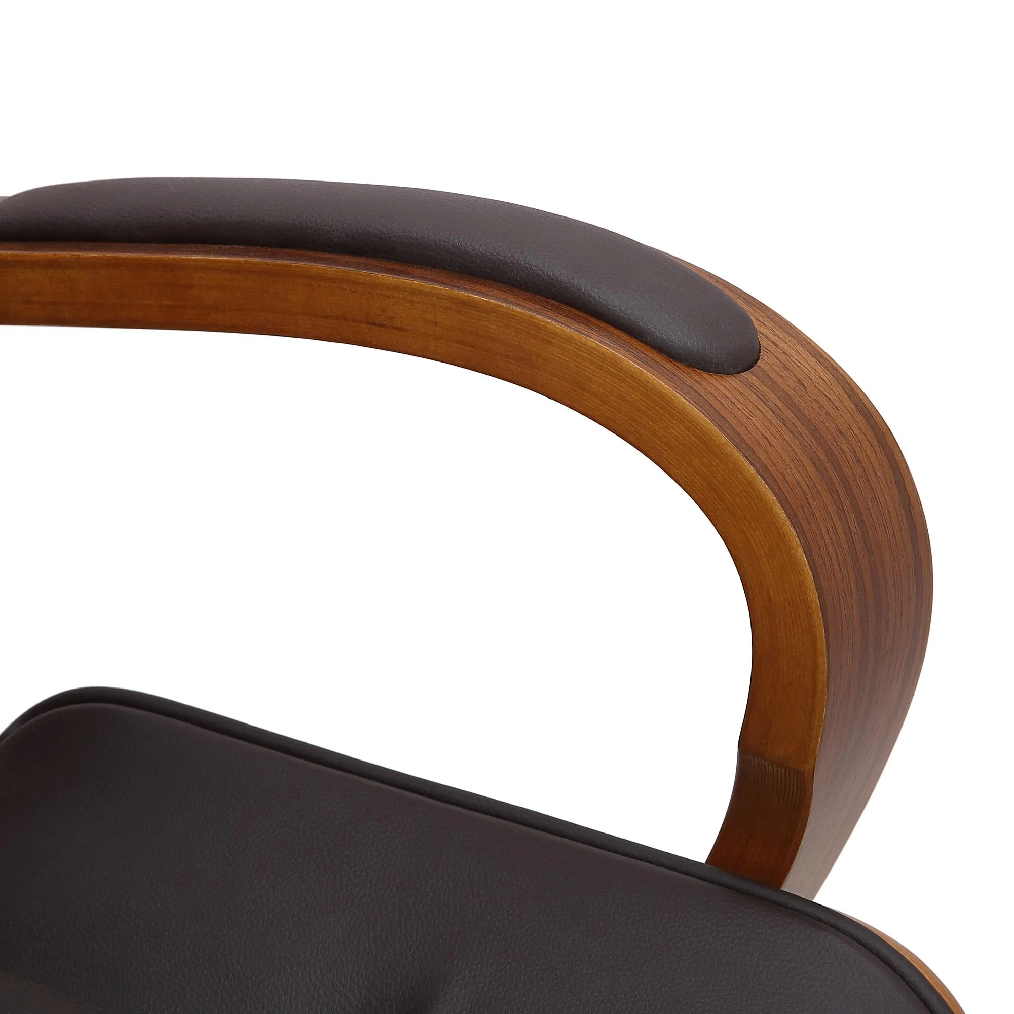 Bürostuhl Yankton 102-110x60x68 cm walnuss/braun