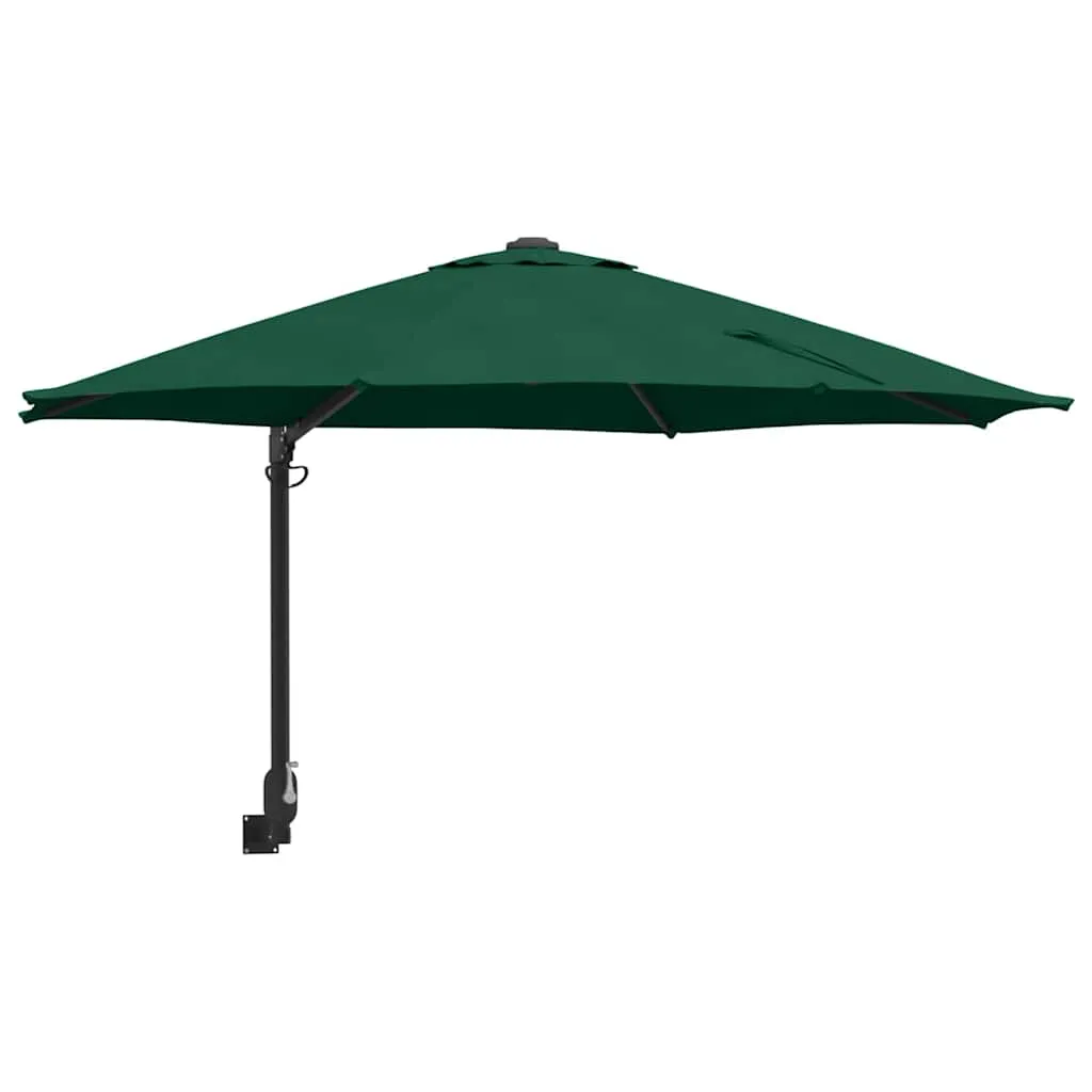Garten-Sonnenschirm Grün 248 x 248 x 148 cm Polyester und Stahl