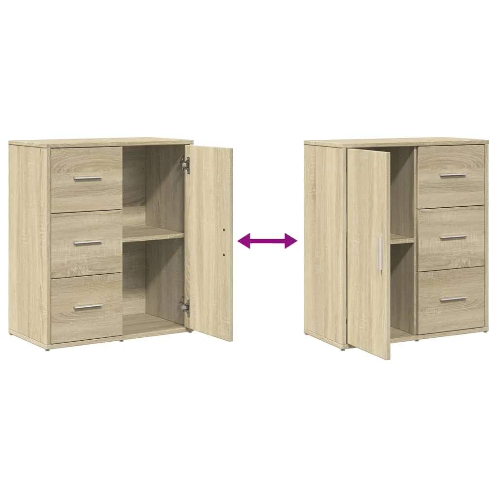 Robustes Sideboard 60 x 31 x 70 cm in Sonoma-Eiche
