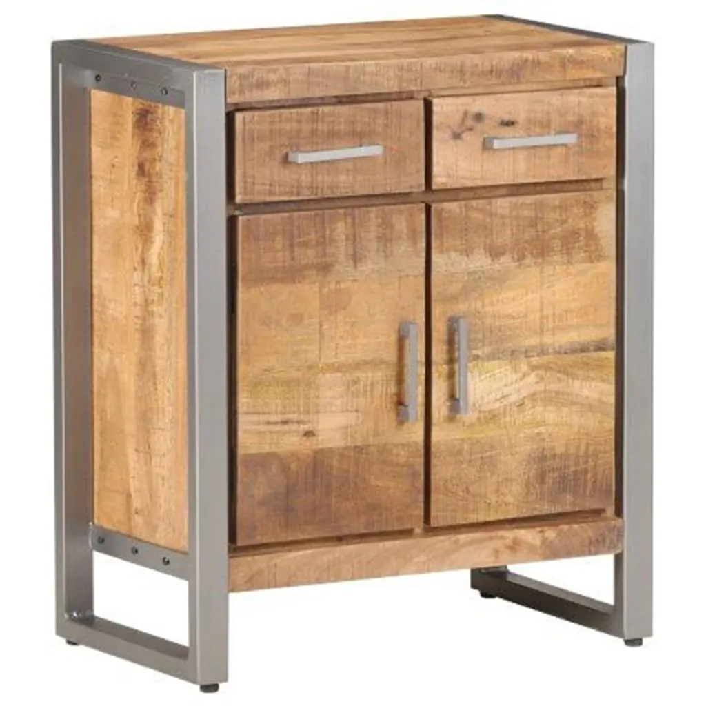 Sideboard 60x35x72 cm Raues Mangoholz