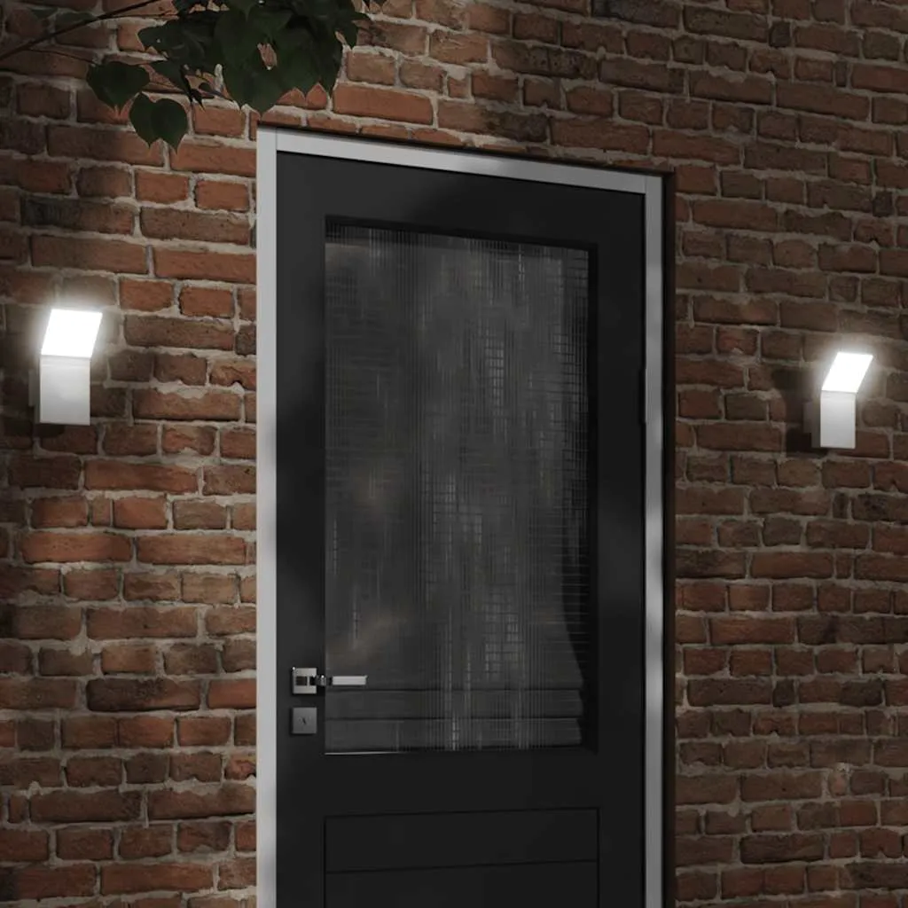 LED Außenwandleuchten Weiß 10 x 15 x 22 cm wetterfest mit IP54
