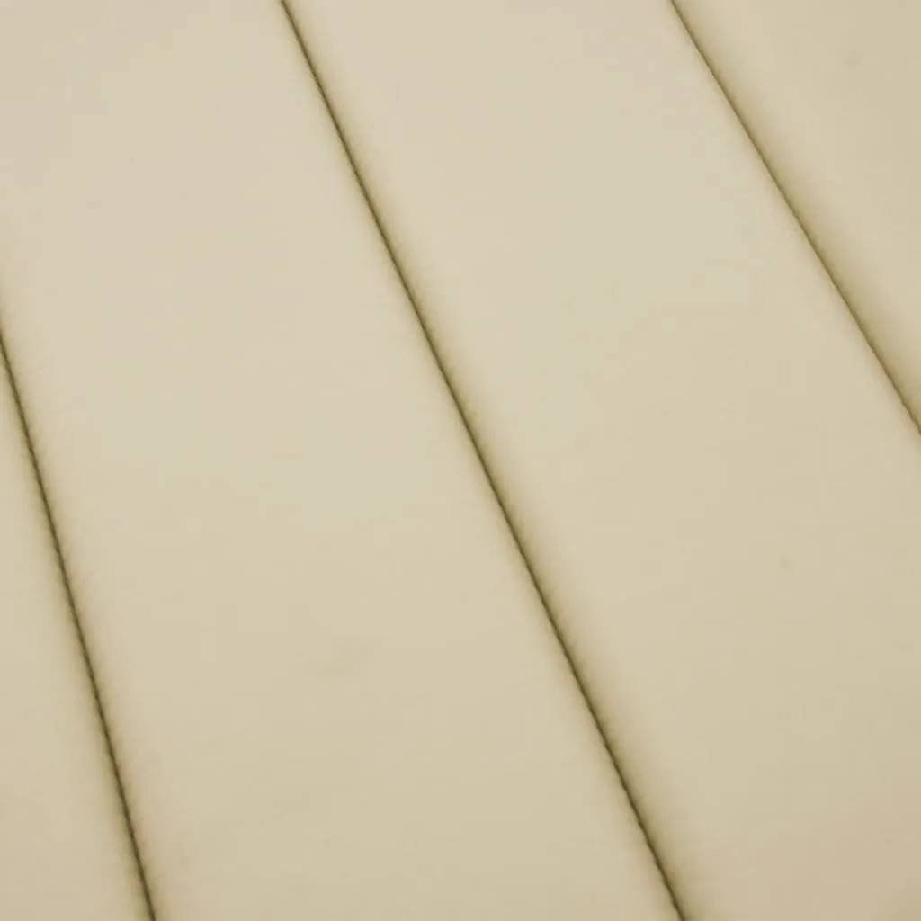 Beige Liegenauflage aus Oxford-Gewebe 200 x 60 x 3 cm