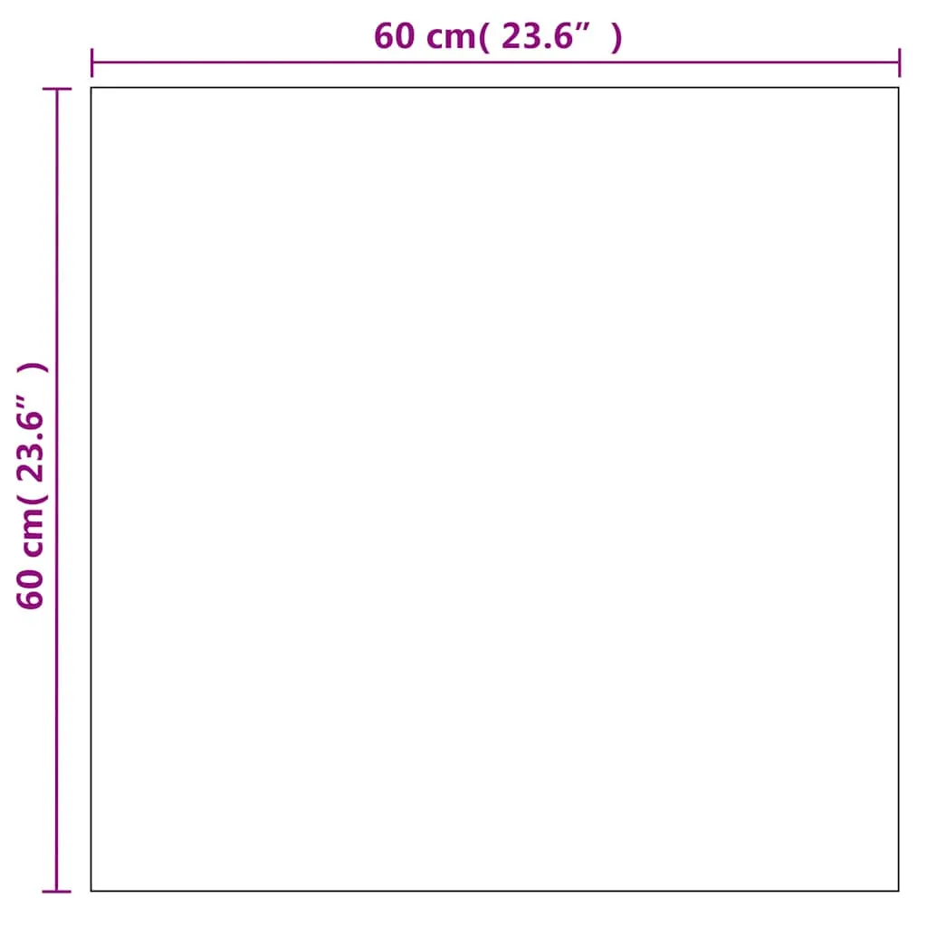 Wandspiegel Glas 60 x 60 cm klar