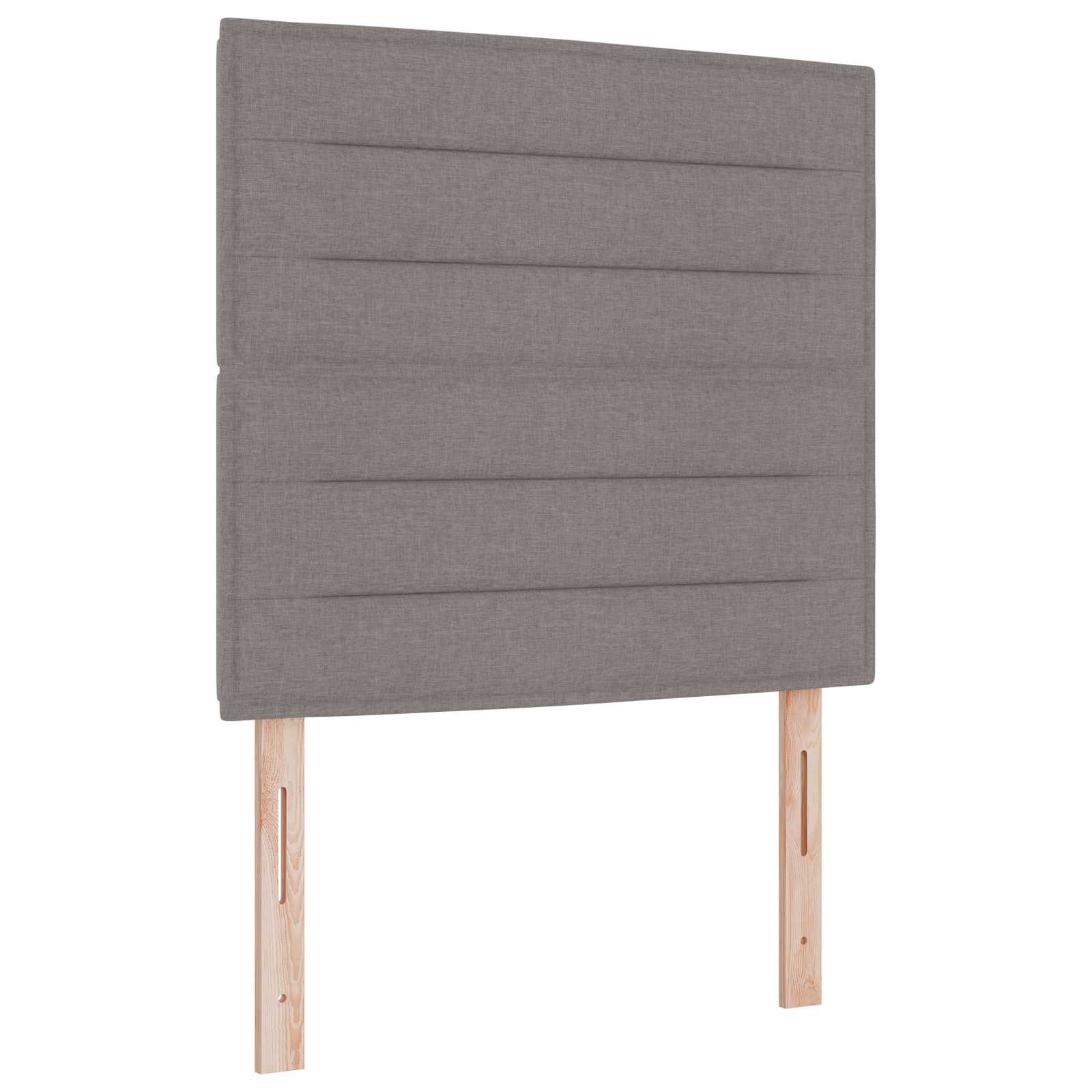 Boxspringbett 100x200 cm mit LED-Beleuchtung und Matratze Taupe