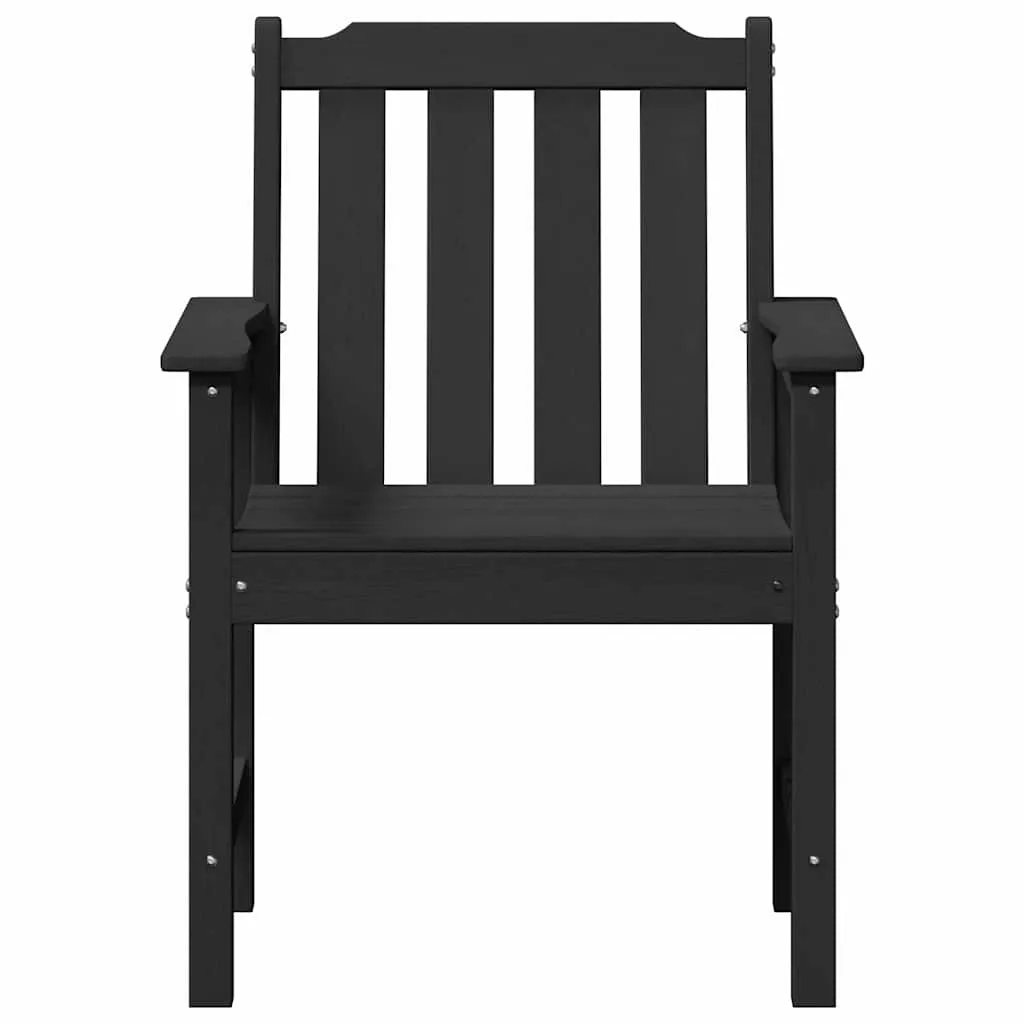Modernes Gartenmöbel 65,5x59x88 cm Schwarz aus HDPE