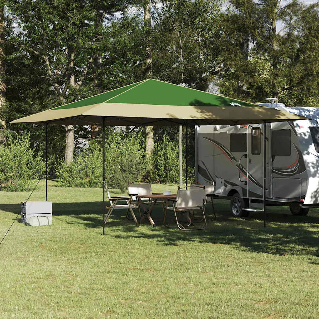 Pop-up Pavillon Grün 395 x 395 x 251 cm mit Stoff
