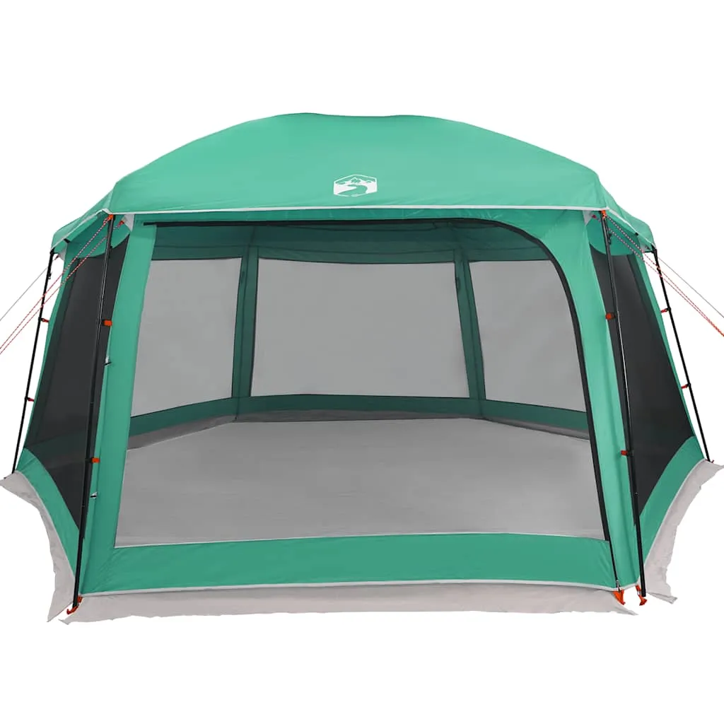 Poolzelt Meergrün 618x532x246 cm Wasserdicht mit Abnehmbarem Überzelt